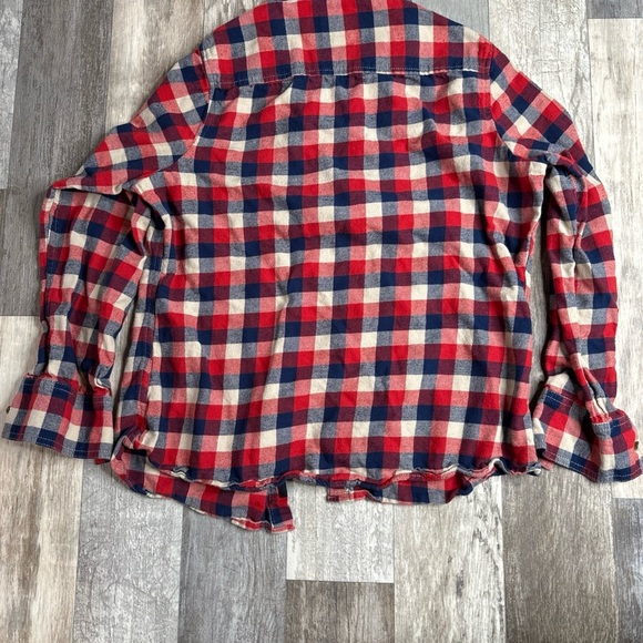 Field of Stream Womens Red Flannel Shirt, Large, Button up, Cotton - Picture 5 of 5